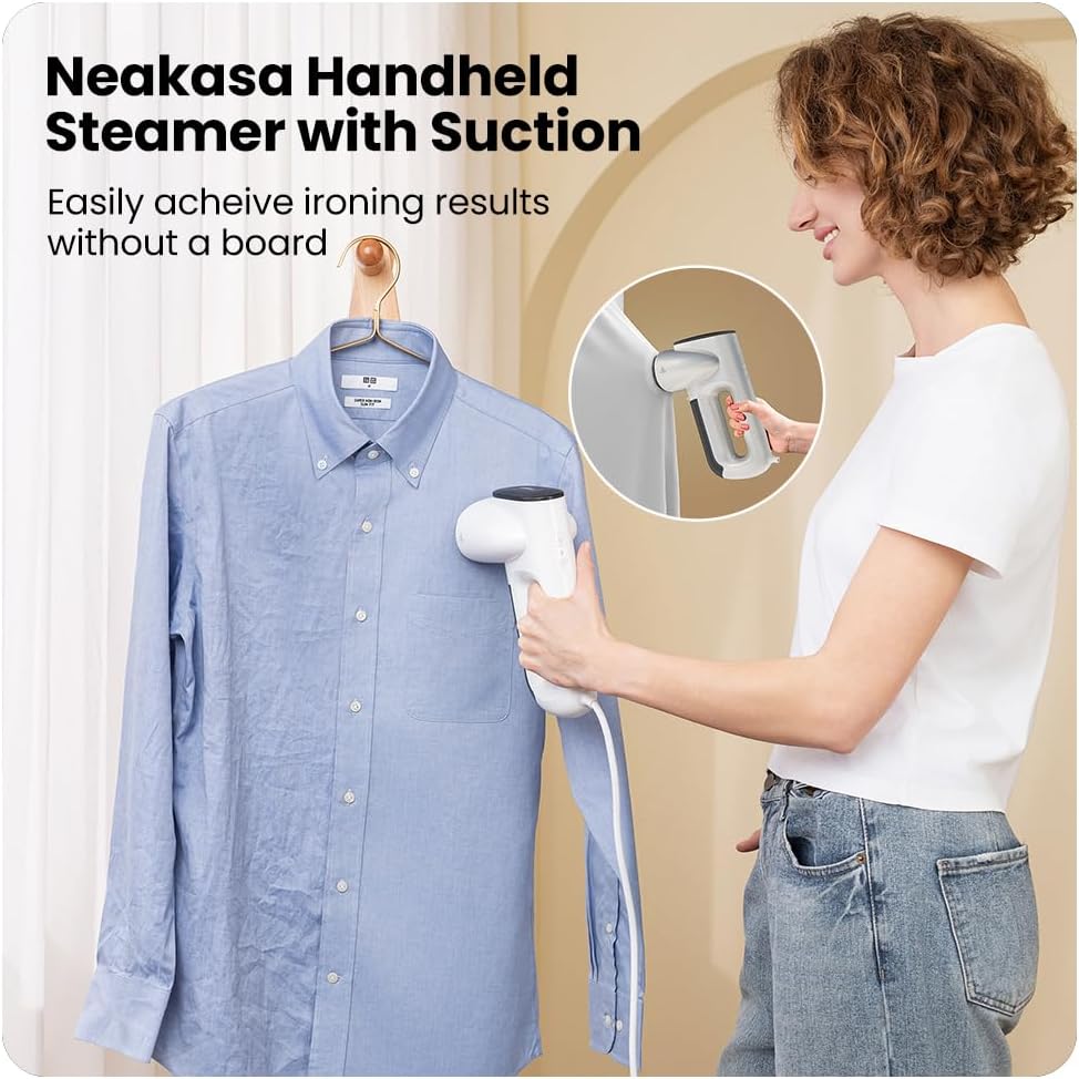 Magic 1 Vacuum Steamer, Handheld Travel Garment Steamer for Clothes, 2300Pa Suction for Clothes Grips, Steamer Iron 2 in 1 (For 110-120V Use)