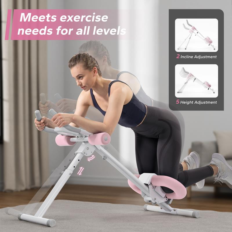 MERACH Foldable Ab Machine – Compact Core & Glute Trainer, Belly Fat Burner, Home Workout Equipment
