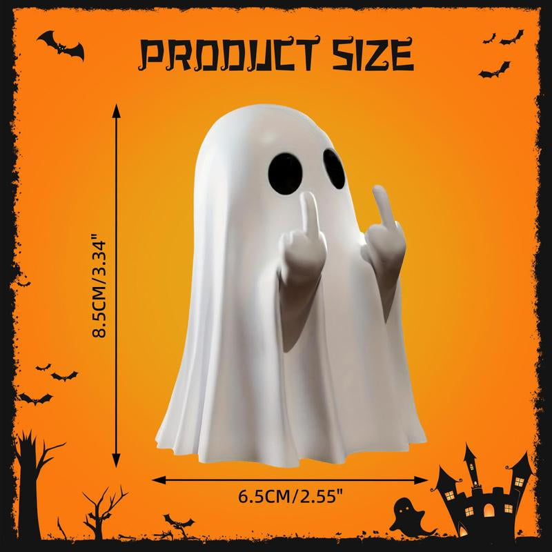 Halloween Ghost Figurine – Spooky Resin Statue Décor for Home & Porch