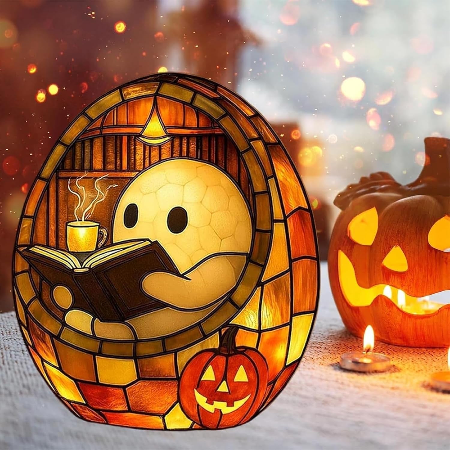 Ghost Bubble Bath Lamp, Ghost Reading Book Lamp, Bath Light, Vueeze Spooksoak, Spooksoak, Cute LED for Bathroom Decor, Themed Bathtub for Halloween Party