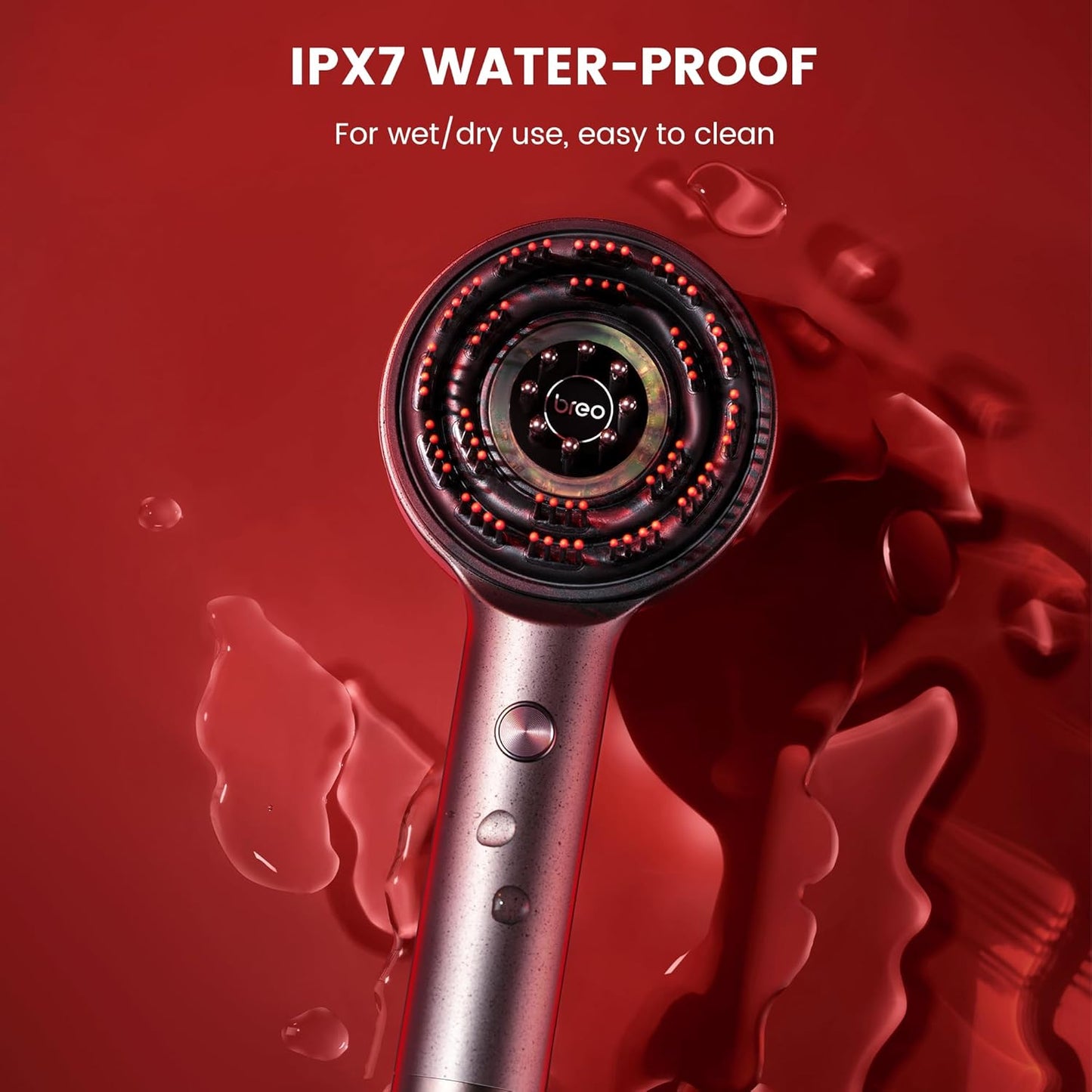 Scalp3 Scalp Massaging Brush, Shiatsu Hair & Scalp Massager with IPX7 Waterproof, Cordless & Portable, Electric for Head, Home Relaxation