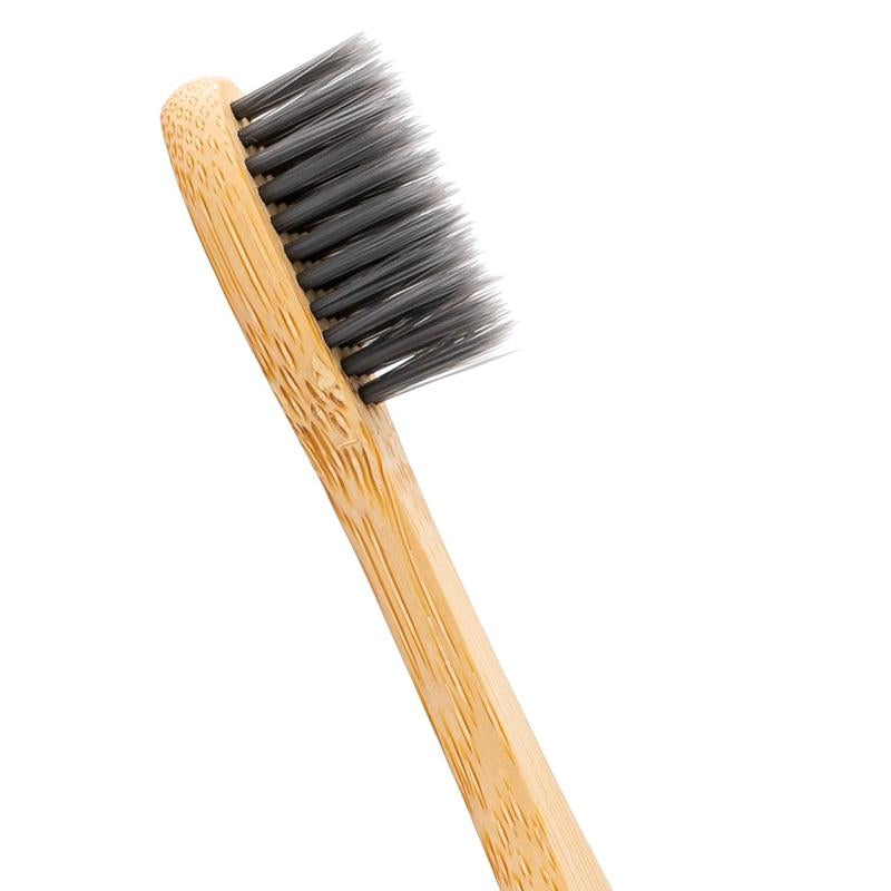 10-Pack Bamboo Toothbrushes with Travel Toothpaste – Eco-Friendly, Durable & Charcoal Clean