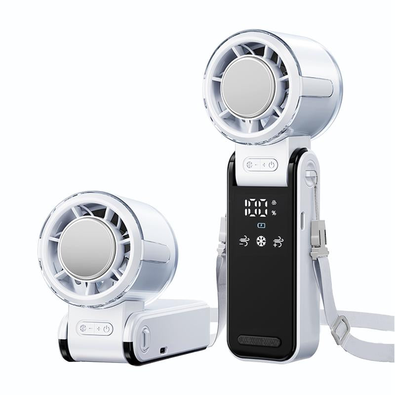 Mini Handheld Cooling Fan – 3-in-1 Ice Cooler, USB Rechargeable, 12H Battery