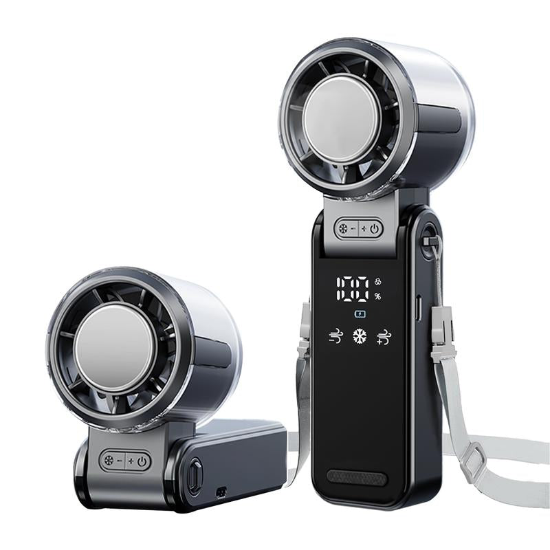 Mini Handheld Cooling Fan – 3-in-1 Ice Cooler, USB Rechargeable, 12H Battery