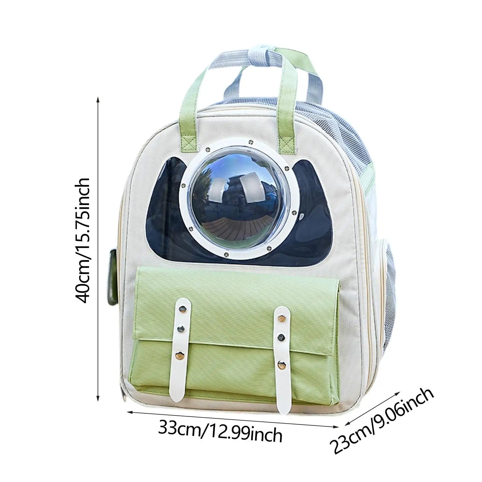 42x37cm Foldable Rolling Pet Carrier – Breathable Backpack & Trolley Bag for Cats & Small Dogs