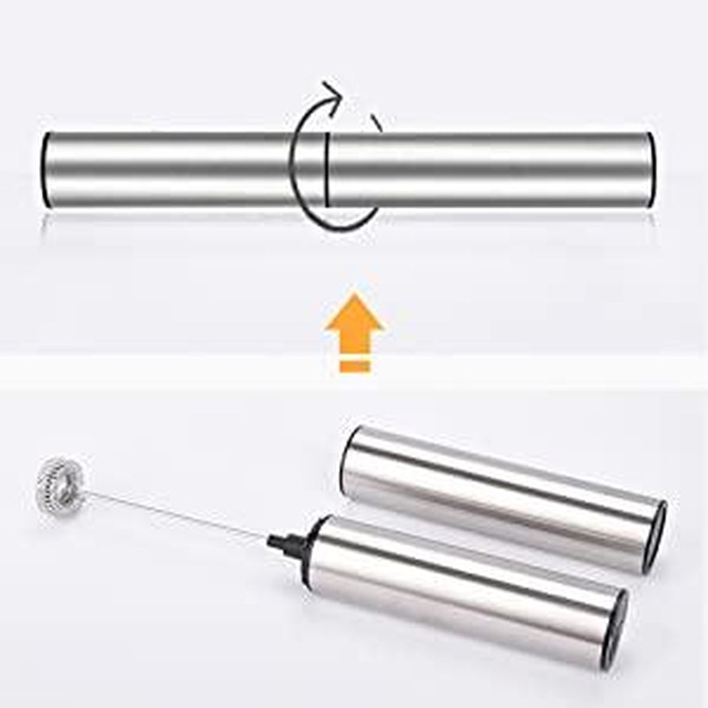 USB Rechargeable Milk & Coffee Electric Handheld Frother with 2 Speeds